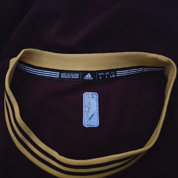 men's ADIDAS #23 polyester LEBRON JAMES cleveland cavaliers SWINGMAN JERSEY - Picture 10 of 11